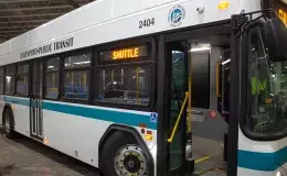Davenport, Iowa Public Transit Bus