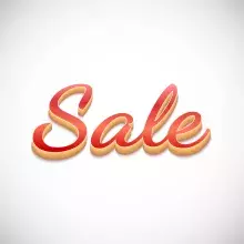 sale in red and yellow
