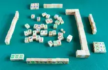 tile pieces for a mah jongg game