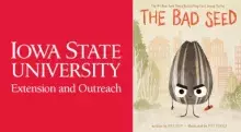 ISU extension logo and the bad seed cover