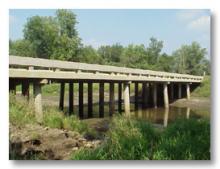 A bridge in Scott County.