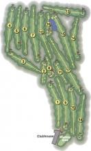 The Glynns Creek Golf Course map.