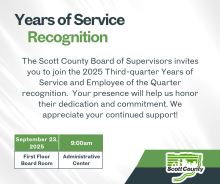Third Quarter Years of Service Recognition