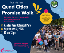 Save the Date for the 2025 Quad Cities Promise Walk for Preeclampsia
