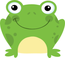 clipart illustration of a frog