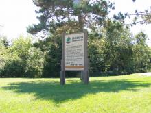 Incahias Campground welcome sign.