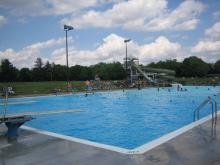 A view of Scott County Park Pool.