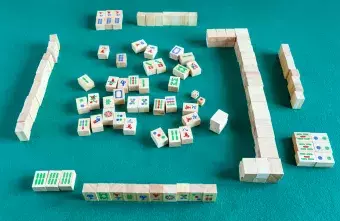 tile pieces for a mah jongg game