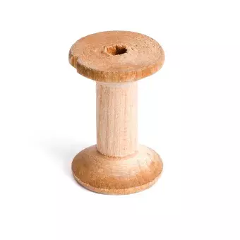 empty wooden spool