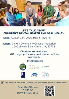 Chalkboard with "Kindergarten Here I Come Party" and other event information