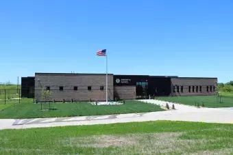 Sheriff Patrol Headquarters as seen from the street.