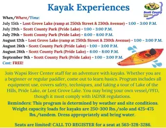 flyer with program information