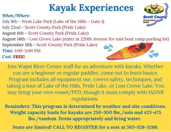 Flyer with program information