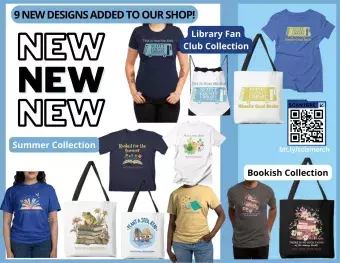 This shows t-shirts and bags with images and the SCLS logo.