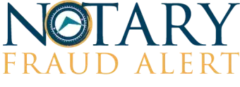 Notary Fraud Alert Logo.