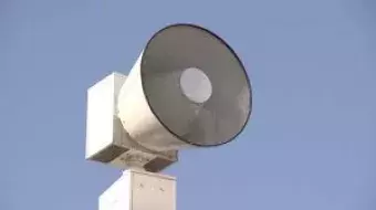 Picture of an outdoor warning siren.