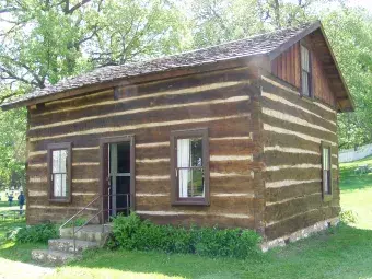 This is Schaff Cabin.