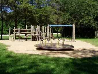 Another view of the playground area next to Wilderness Campground.