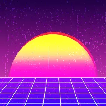 Retro background 80s design