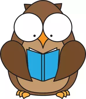  Image of an Owl Reading a Book