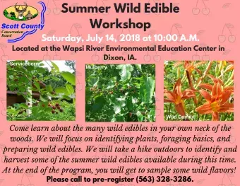 flyer showing pictures of plants and stating information about workshop