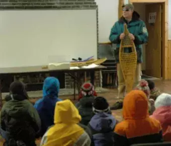 Class presentation at Wapsi.