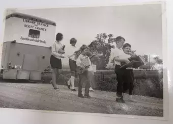 This is a picture of the 1976 bookmobile