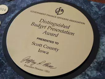 Image of the budget award.