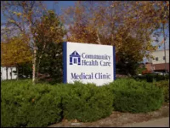 Community Health Care street sign.