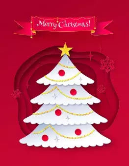 Christmas card and envelope