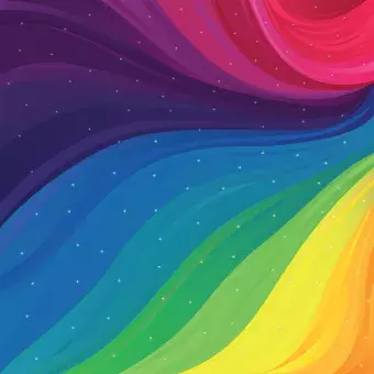 swirling rainbow colors