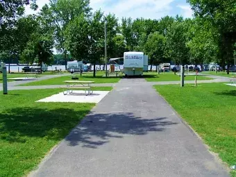 Open campsite at Buffalo Shores.