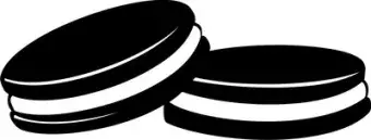 two Oreo cookies