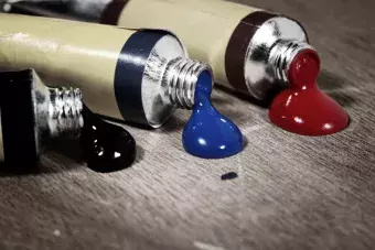 Tubes of paint