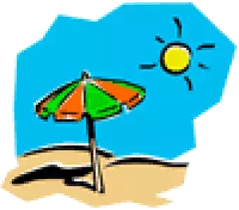 Umbrella on a beach.