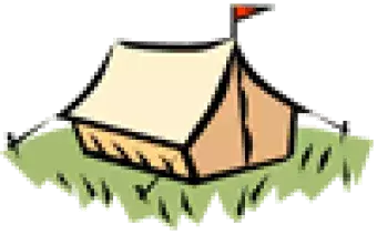 A tent in the grass.