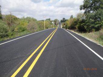 Picture of 100th Avenue finished resurfacing project.