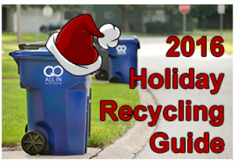 Holiday Themed Recycle Bin 