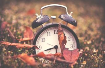 Clock in fall setting