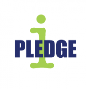 i PLEDGE logo.