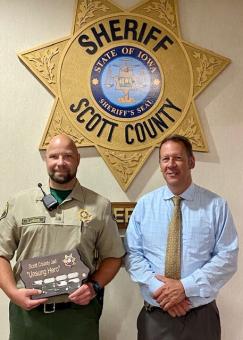 Corrections Officer Shayne Larson Named Unsung Hero