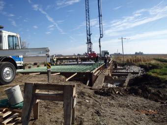 Picture of 230th St. Bridge deck pour.