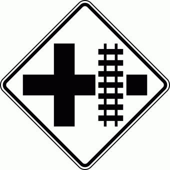 Intersection clip art picture.