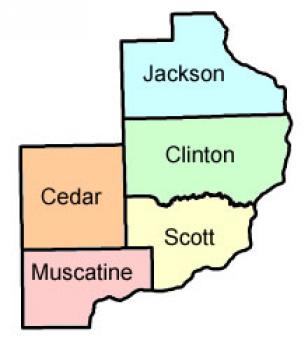 Map of the 7th Judicial District.