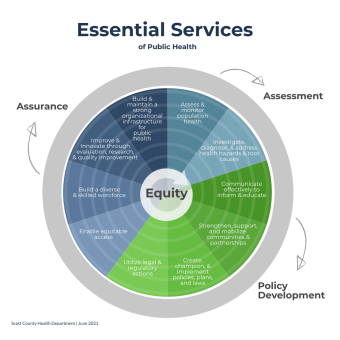 wheel diagram, equity in center