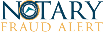 Notary Fraud Alert Logo.