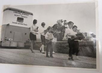 This is a picture of the 1976 bookmobile