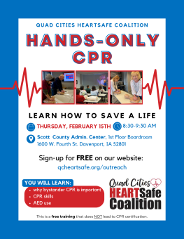 hands-only cpr training flyer