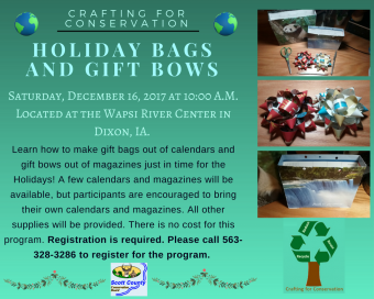 Crafting for Conservation event poster.