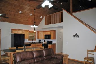 Full kitchen from living area.